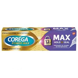 Corega Power Max Hold +Seal Cream 40gr COREGA Τεχνητή Οδοντοστοιχία