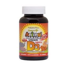 NATURES PLUS ANIMAL PARADE VITAMIN D3 90 TABLETS  Bιταμίνη D