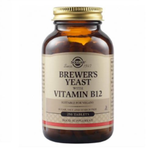Solgar Brewer's Yeast With Vitamine B-12, 250 Ταμπλέτες