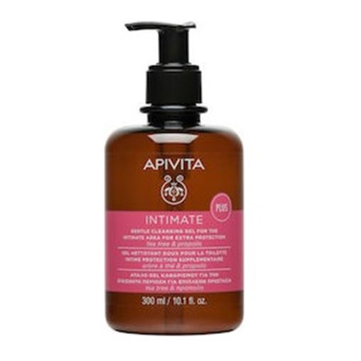 Apivita Intimate Plus Απαλό Gel Καθαρισμού Για Την Ευαίσθητη Περιοχή Για Επιπλέον Προστασία Με Αντλί