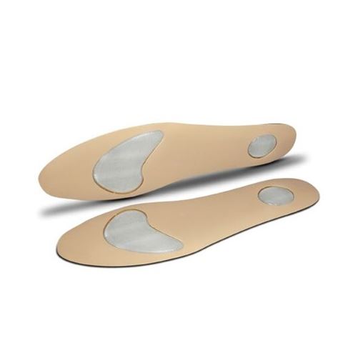 John's Easy Step Foot Care Πάτοι Σιλικόνης Ανύψωσης Μεταταρσίου με Δέρμα Ζευγάρι S-M μέγεθος (17253)