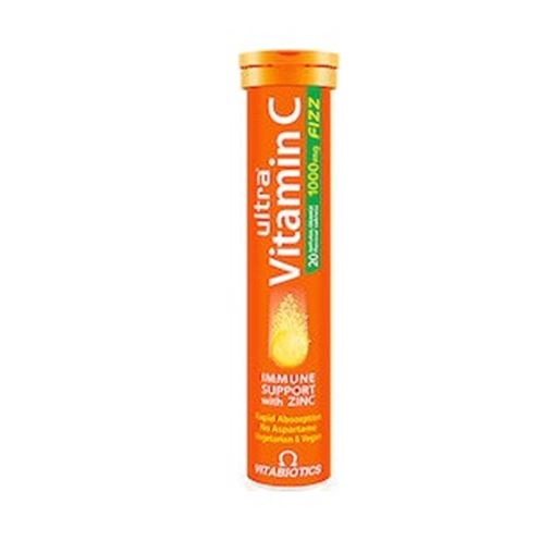 Vitabiotics Ultra Vitamin C 1000mg 20 αναβράζοντα δισκία Πορτοκάλι