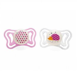 Chicco PhysioForma Light Σιλικόνης Pink Whale 16-36m 2τμχ CHICCO Πιπίλες