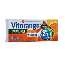 Uni-Pharma Vitorange Immuno Vitamin C + Zn 30 μασώμενες ταμπλέτες UNI-PHARMA Πολυβιταμίνες