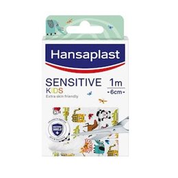 Hansaplast Αυτοκόλλητο Επίθεμα Sensitive για Παιδιά 100x6cm 1τμχ HANSAPLAST Αυτοκόλλητα Επιθέματα Μικροτραυμάτων