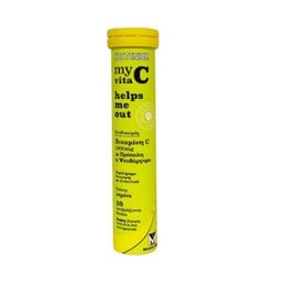 Menarini Sustenium Myvita C Helps Me Out Λεμόνι 1000mg 20 αναβράζοντα δισκία SUSTENIUM Bιταμίνη C