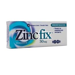 Uni-Pharma Zinc Fix 50mg 30 μασώμενες ταμπλέτες UNI-PHARMA Μέταλλα-Ιχνοστοιχεία