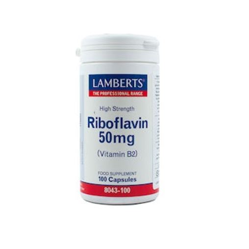 Lamberts Riboflavin(Vit B2) 50 mg 100 κάψουλες