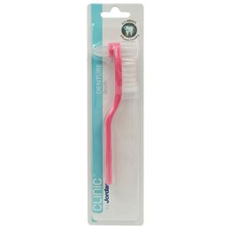 Jordan Clinic Denture Brush Οδοντόβουρτσα για Τεχνητές Οδοντοστοιχίες,Ροζ 1 Τεμάχιο JORDAN Οδοντόβουρτσες