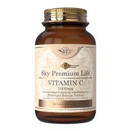 Sky Premium Life Vitamin C 1000mg 60 ταμπλέτες SKY PREMIUM Bιταμίνη C