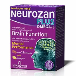 Vitabiotics Neurozan Plus Omega 3 56 κάψουλες  Μνήμη-Συγκέντρωση