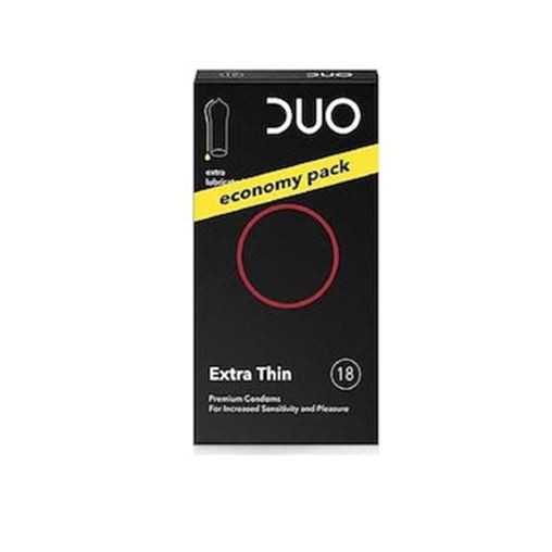 Duo Extra Thin Προφυλακτικά Economy Pack 18τμχ.