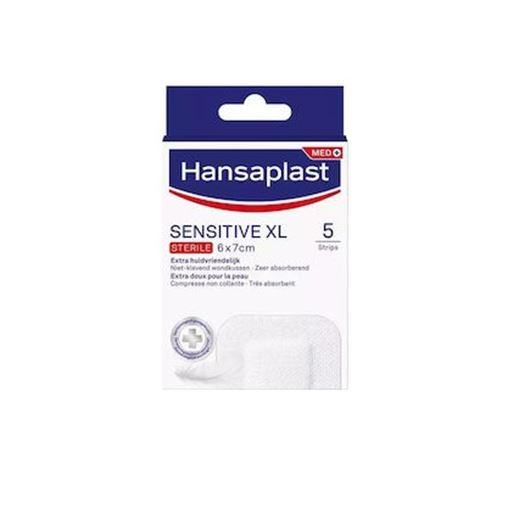 Hansaplast Sensitive XL Sterile 6x7cm Αυτοκόλλητα Αποστειρωμένα Επιθέματα