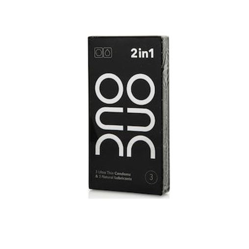 Duo 2 in 1 3 Προφυλακτικά & 3 Φακελάκια Duo Gel 2ml