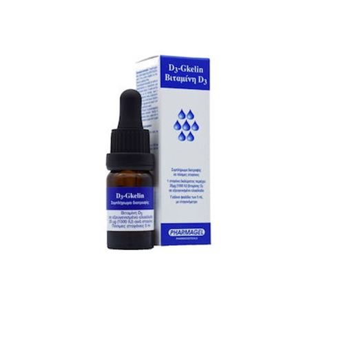 Pharmagel D3 Gkelin Vitamin D3 με Σταγονομετρητή 1000iu 5ml