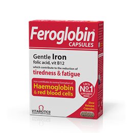 Vitabiotics Feroglobin Slow Release 30κάψουλες VITABIOTICS Μέταλλα-Ιχνοστοιχεία