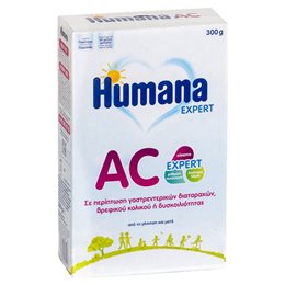 Humana Γάλα σε Σκόνη AC Expert Anticolic 0m+ 300gr HUMANA Βρεφικά Γάλατα