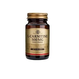 Solgar L-Carnitine 500mg 30 ταμπλέτες SOLGAR Ενέργεια Τόνωση