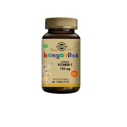 Solgar Kangavites Vitamin C 100mg 90 μασώμενες ταμπλέτες Πορτοκάλι SOLGAR Bιταμίνη C