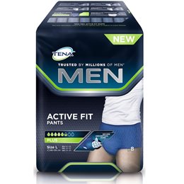 Tena Men Active Fit Pants Large 8 τεμάχια TENA Πάνες Ακράτειας