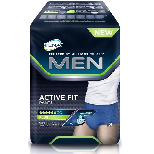 Tena Men Active Fit Pants Large 8 τεμάχια
