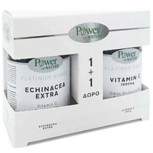 Power Of Nature Platinum Range Echinacea Extra 30 κάψουλες & Platinum Range Vitamin C 1000mg 20 