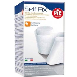Pic Solution Self Fix 8cm x 4m Λευκό 1τμχ PIC Επίδεσμοι