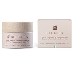 BEE CERA ΜΑΣΚΑ ΠΡΟΣΩΠΟΥ ΜΕ ΠΡΑΣΙΝΗ ΑΡΓΥΛΟΣ 50ML BEE CERA Μασκες
