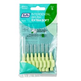 TEPE ΜΕΣΟΔΟΝΤΙΑ 0.80MM EXTRA SOFT ΠΡΑΣΙΝΟ 8TEM TEPE Μεσοδόντια Βουρτσάκια