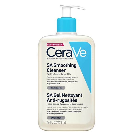 CeraVe SA Smoothing Cleanser 473ml - Τζελ Καθαρισμού & Απολέπισης Tης Ξηρής Επιδερμίδας