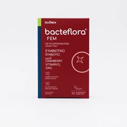 Olonea BacteFlora Cranberry 30caps Συμπλήρωμα Διατροφής Για Το Ουροποιητικό 1 τμχ BACTEFLORA Ουροποιητικό
