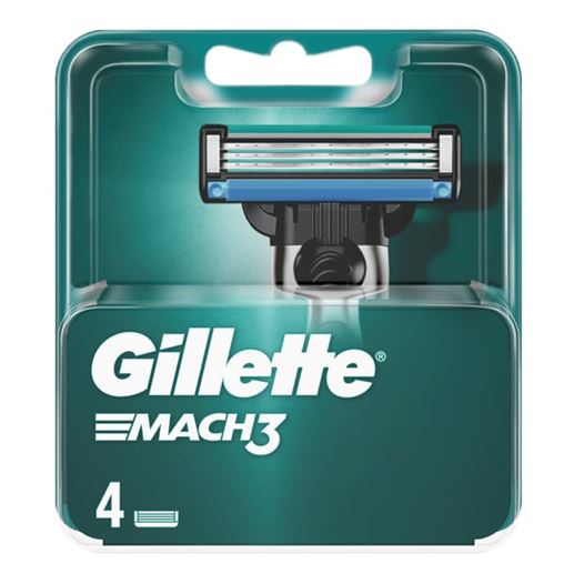 Gillette Mach3 Ανταλλακτικά για Ξυραφάκι 4τμχ