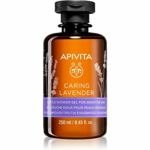 Apivita Caring Lavender shower gel Απαλό Αφρόλουτρο Για Ευαίσθητες Επιδερμίδες 250ml