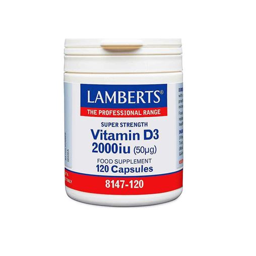 Lamberts Vitamin D3 2000 iu Συμπλήρωμα Διατροφής Βιταμίνης D- 120Caps