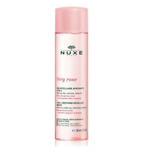 Nuxe Very Rose 3-in-1 Soothing Micellar Water Μικυλλιακό Νερό Καθαρισμού για Πρόσωπο & Μάτια 200ml