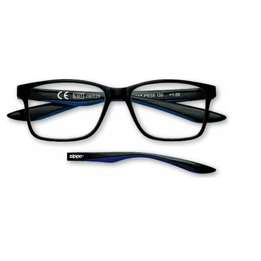 Zippo Γυαλιά Πρεσβυωπίας Κοκάλινα Χρώμα: Μαύρο  [31Z-PR58-250],+2,50 