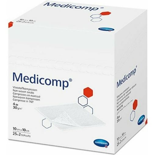 Hartmann Medicomp μη αποστειρωμένα, 4πλά 10x10cm 100τμχ