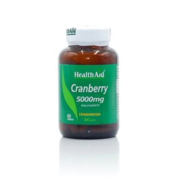 HEALTH AID Cranberry Extract 5000mg 60 ταμπλέτες HEALTH AID Ουροποιητικό