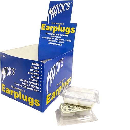 MACK'S - Earplugs Ωτοασπίδες Σιλικόνης 2τμχ