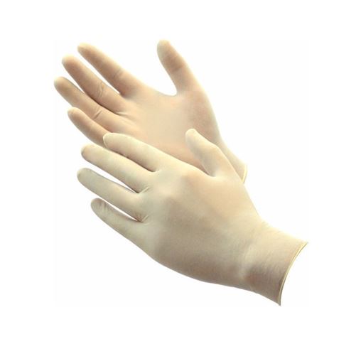 AlfaShield Latex Gloves - Γάντια Latex μίας χρήσης Χωρίς Πούδρα 100τμχ Μέγεθος Large