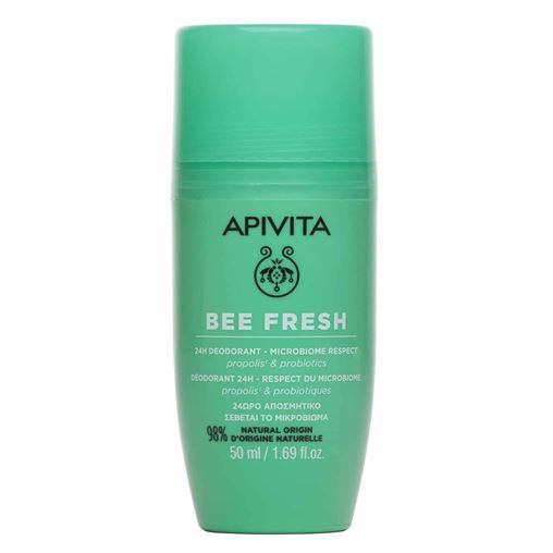 Apivita Bee Fresh 24h Deodorant - Microbiome Respect - Αποσμητικό Roll-on, 50ml