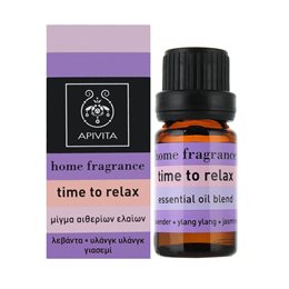 Apivita Αρωματικά Έλαια Time to Relax με Λεβάντα, Γιασεμί + Υλάνγκ Υλάνγκ 10ml APIVITA Ελαια