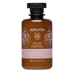 Apivita - Rose Pepper Shower Gel, Αφρόλουτρο με Αιθέρια Έλαια, 250ml APIVITA Αφρόλουτρα