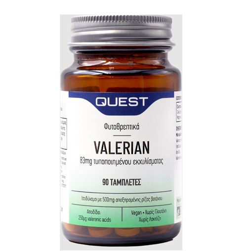 QUEST Valerian 83mg Extract Συμπλήρωμα Διατροφής 90+45 tabs Δώρο