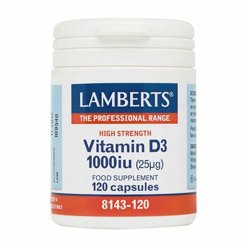 Lamberts Vitamin D3 1000iu / 25mg 120 κάψουλες