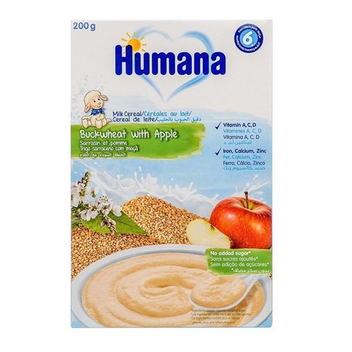Humana 6m+ Βρεφική Κρέμα με Φαγόπυρο και Μήλο χωρίς Γλουτένη, 200gr