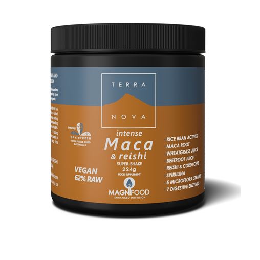 Terranova | Intense Maca & Reishi Super Shake Μείγμα Υπερτροφών για Τόνωση των Αθλητών και Ενίσχυση 
