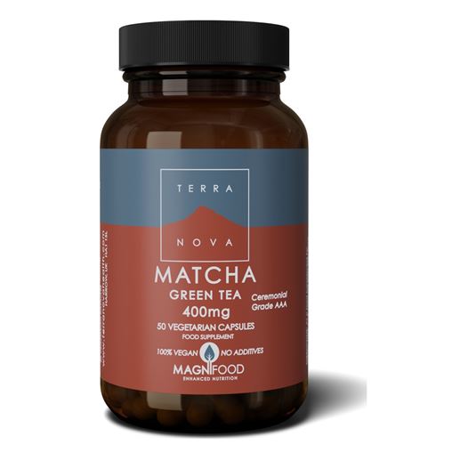 TERRANOVA Matcha Green Tea 400mg Βοηθά στον Έλεγχο του Σωματικού Βάρους, 50caps