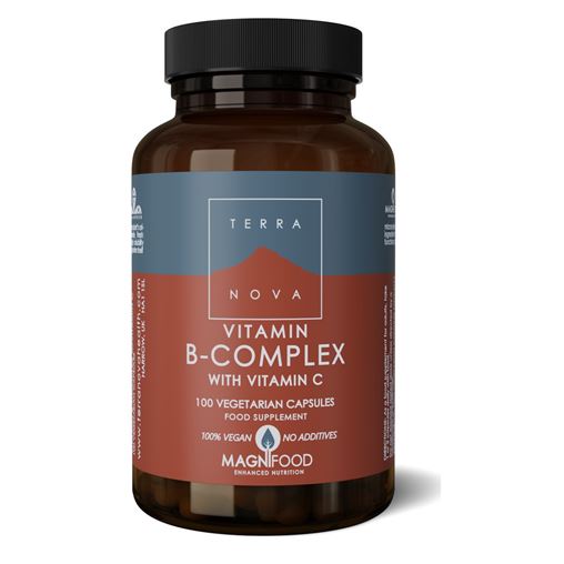 Terranova B-complex with Vitamin C (100veg.caps) - Σύμπλεγμα βιταμινών Β και βιταμίνης C