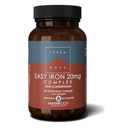 TerraNova Easy Iron 20mg Complex 50 φυτικές κάψουλες TERRANOVA Μέταλλα-Ιχνοστοιχεία